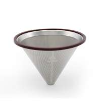 23 Years Factory Hanging Ear etching stainless steel coffee filter