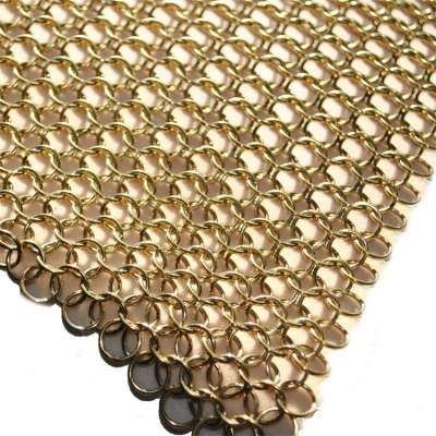 Stainless steel ring mesh chainmail sheets