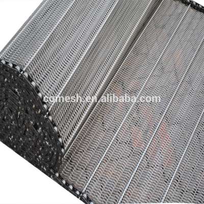 304 Chain Driven Wire Mesh Foundry Forging Conveyor Belts for heat treating