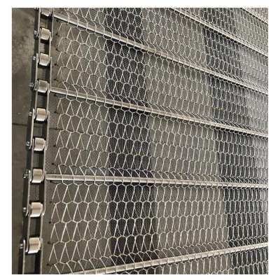 Chain Link Stainless Steel Heat Resistant Wire Mesh Belt Conveyor