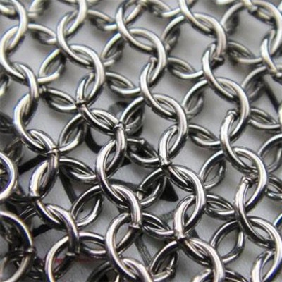 Welded chain mail Stainless steel ring mesh