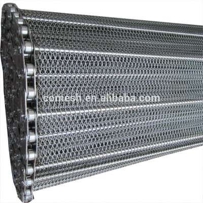 Chain Driven Balance Weave wire mesh conveyor belts for tunnel ovens