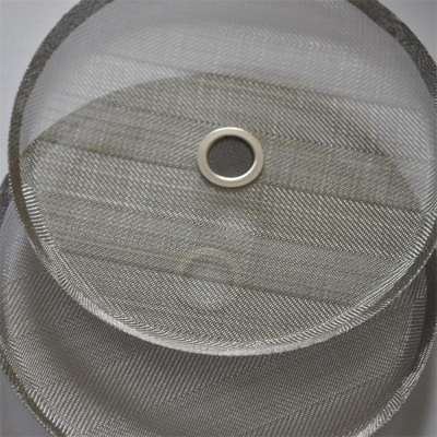 Stainless steel mesh coffee filter disc for French press coffee maker